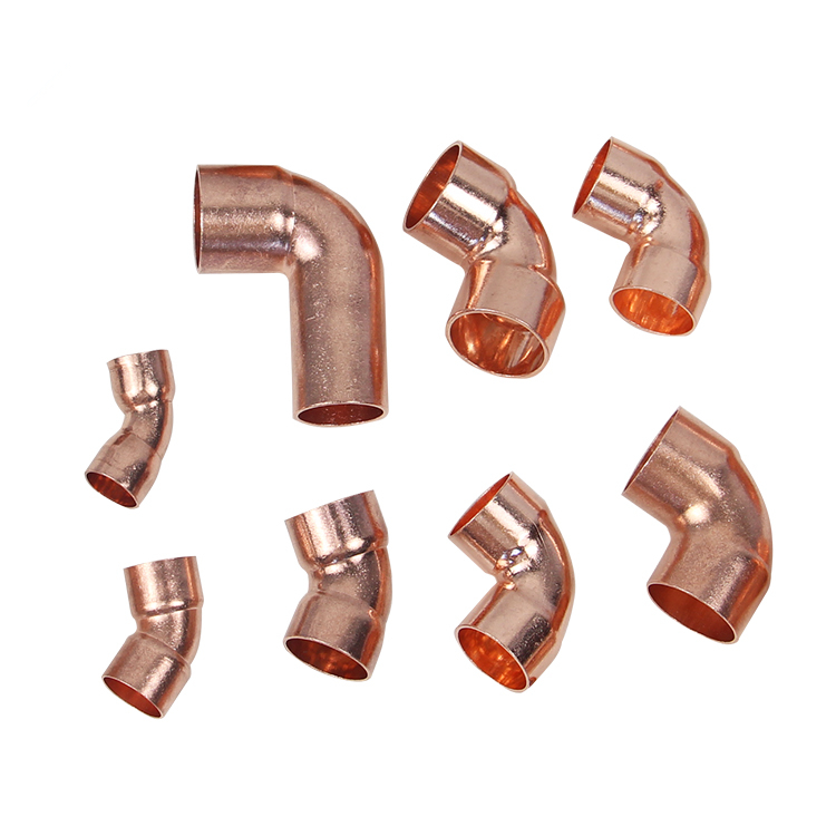 high quality 90 degree copper pipe elbow/air conditioner copper pipe