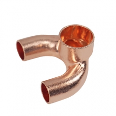 copper tube fitting y type tee pipe fitting air special tee pipe