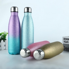Wholesale Thermal Cup Vacuum Flask Heat Water Bottle Portable Stainless Steel Sports Kettle