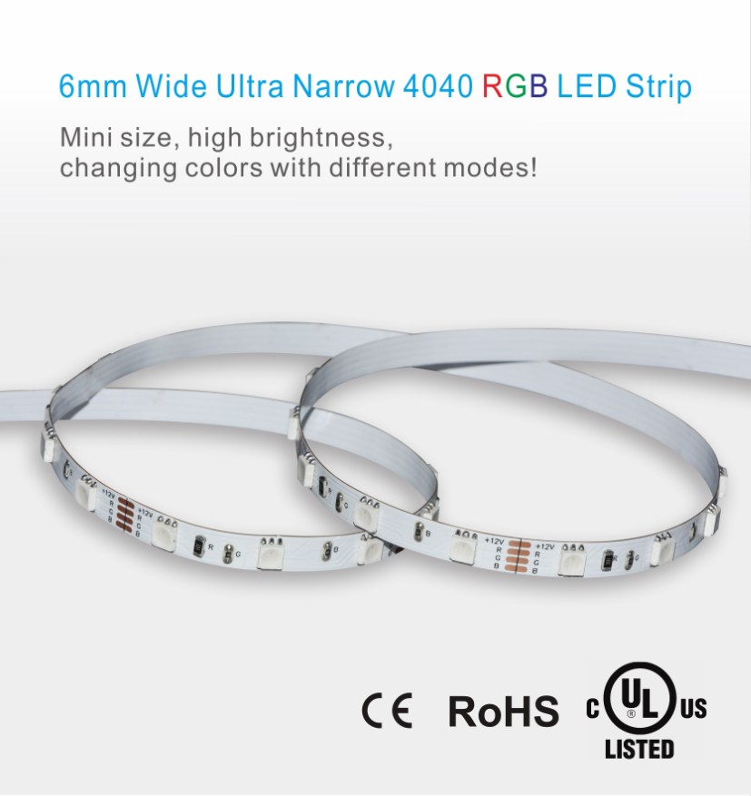 Mini Size 6mm Wide 4040 RGB LED Strip