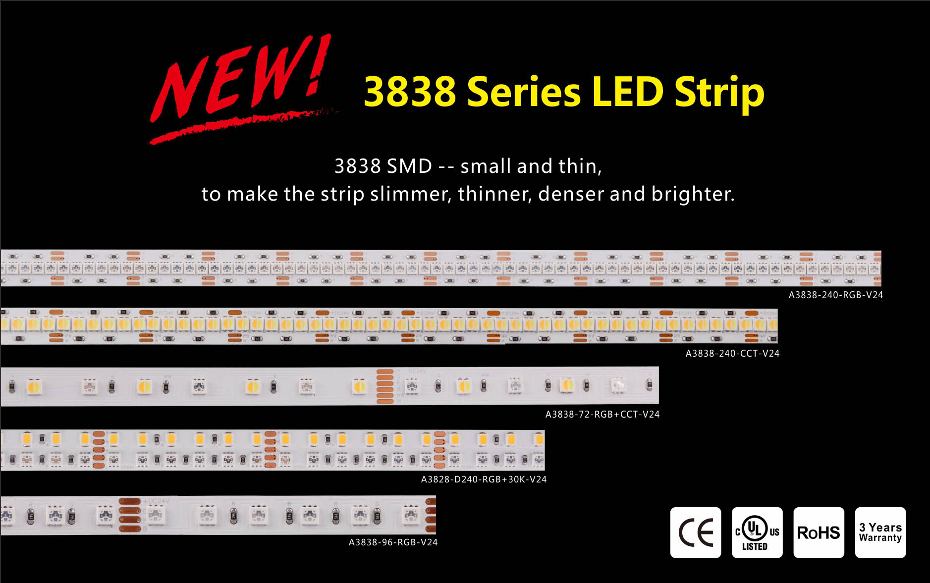 Ultra Brightness SMD3838 LED Strip