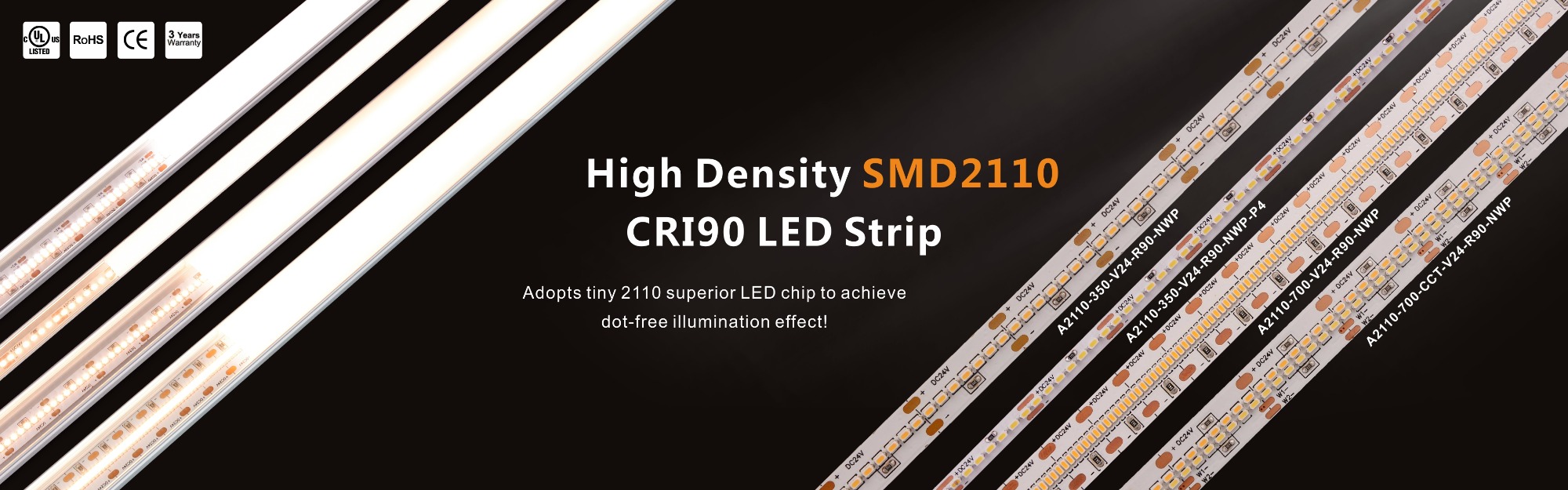 High Density SMD 2110 CRI90+ Led Strip