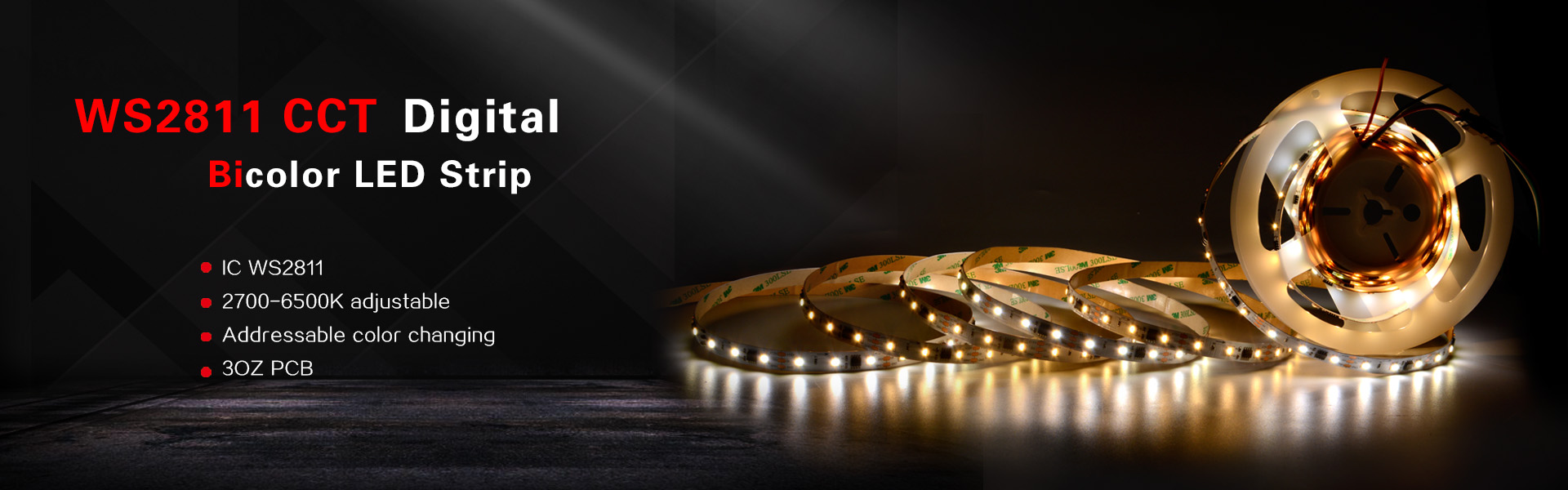 WS2811 CCT Digital Bicolor LED Strip