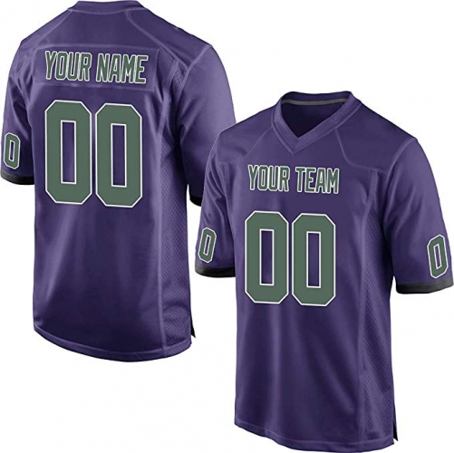 Custom Mesh Personalized American Football Jerseys Embroidered Team Name and Your Numbers