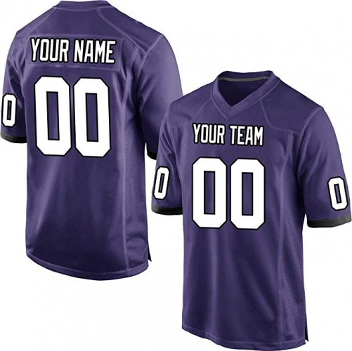 Danny Fox-- Custom Mesh Personalized American Football Jerseys Embroidered Team Name and Your Numbers