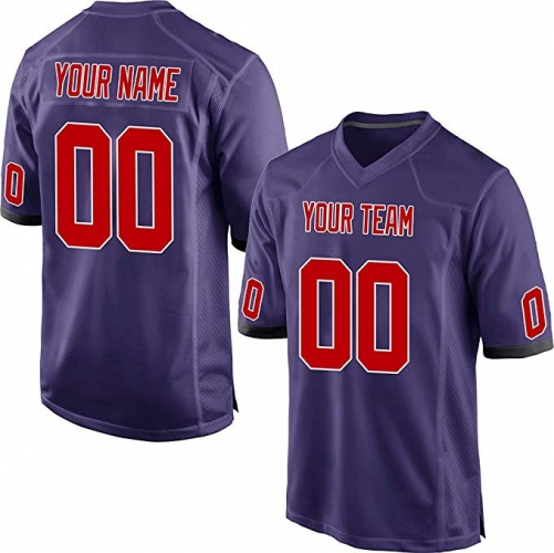 Custom Mesh Personalized American Football Jerseys Embroidered Team Name and Your Numbers