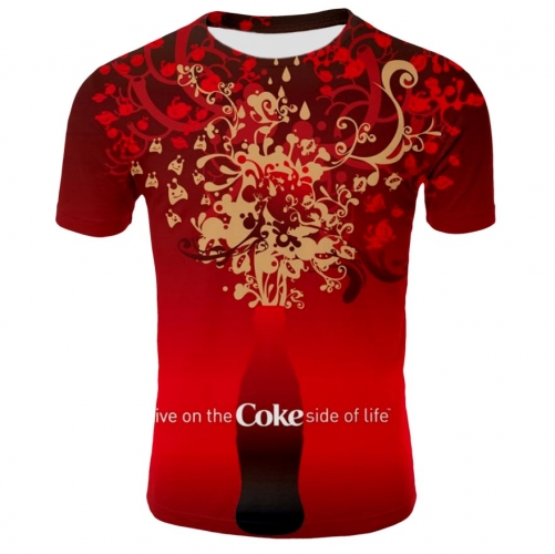 Unisex Harajuku 3D Printed T shirt --Coke Springs