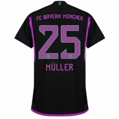 Mens Muller #25 away Soccer Jerseys 2023/24