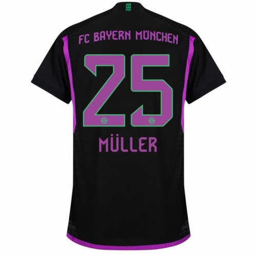 Mens Muller #25 away Soccer Jerseys 2023/24