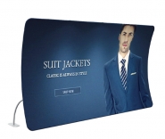 U 600cm Stretch Fabric Display