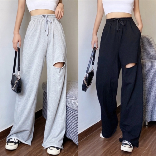 Slim Sweatpants Mopping Wide Leg Sweatpants