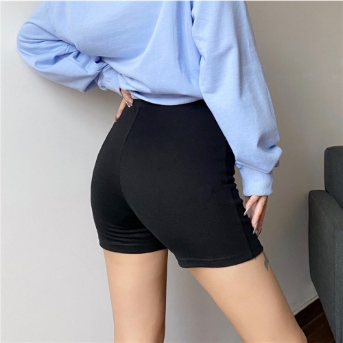 Slim elastic waist elastic hip bottoming fitness shorts