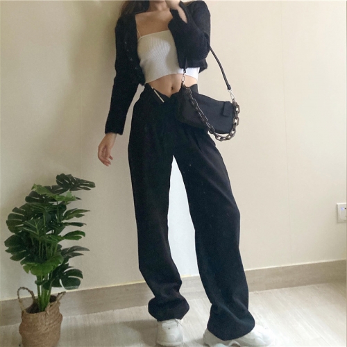 Wide leg casual pants trousers mopping pants