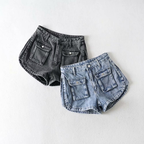 Casual workwear denim shorts