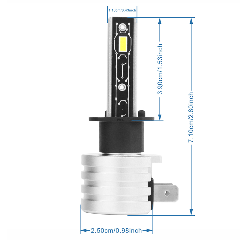NH H1 All in one 1:1 size plug & play LED headlight bulb