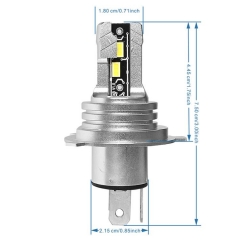 NH H4 All in one 1:1 size plug & play LED headlight bulb