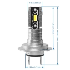 NH H7 All in one 1:1 size plug & play LED headlight bulb