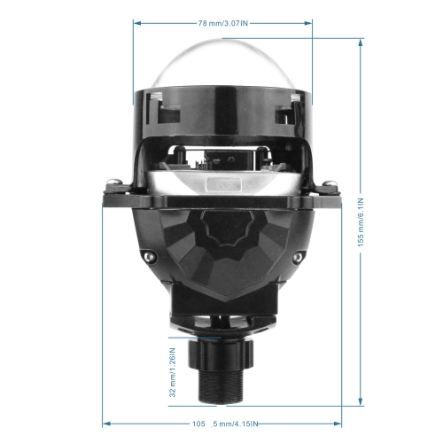 Popular Inch Bi Led Projector Lens Module W W