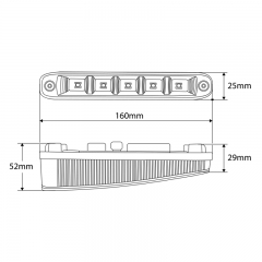 506HP R87 approved LED daytime running light