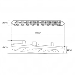 810-2 R87 approved LED daytime running light