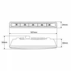 501HP R87 approved LED daytime running light