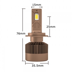 Z7 H7 90W super power CANBUS free LED headlight bulb