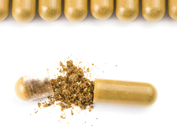 The capsule of nutrients was opened