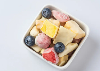 A variety of freeze-dried fruits