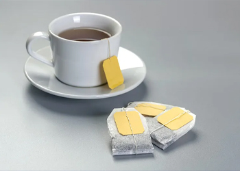 Drink tea with tea bags
