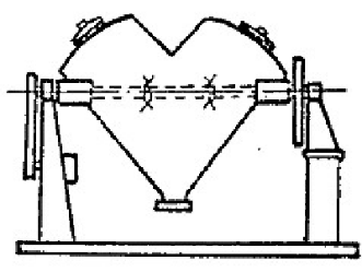 V type mixer structure diagram