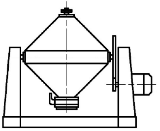 Double cone mixer structure diagram