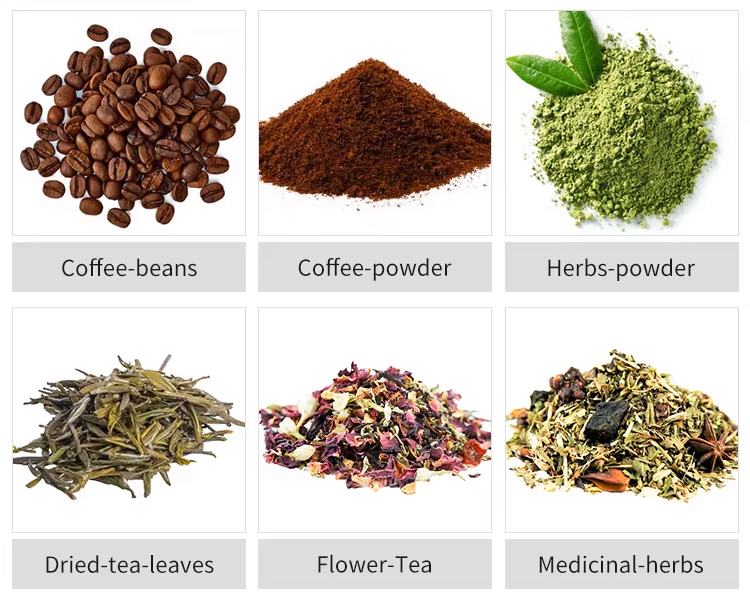 Applicable materials of powder packaging machine