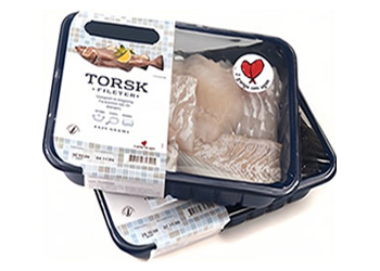 Fish trays sealed packaging