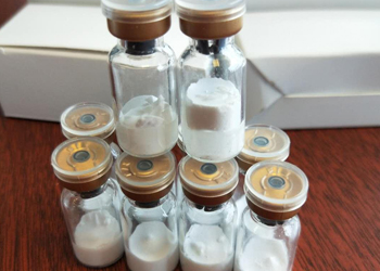 The freeze-dried powder is in the vial