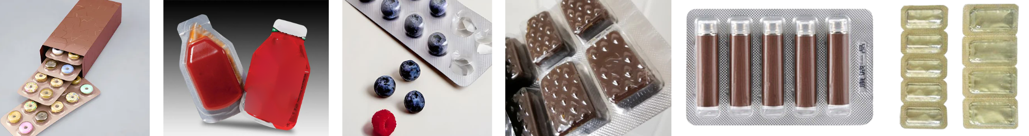 Products that can be packaged using blister packaging machine