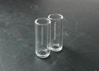 Laser marking on the glass tube