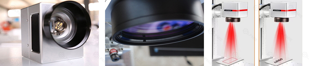 Ultraviolet laser marking galvanometer lens and field lens