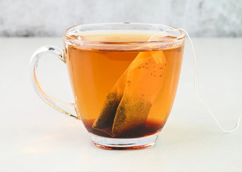 double chamber tea bag is used for brewing tea