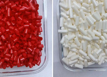 Red and White Empty Hard Capsules
