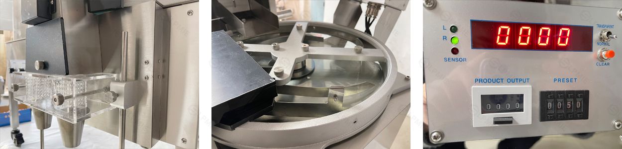 A small counting machine capable of counting capsule candies