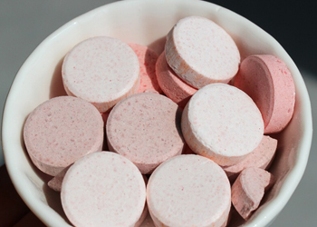 30mm diameter circular effervescent tablets