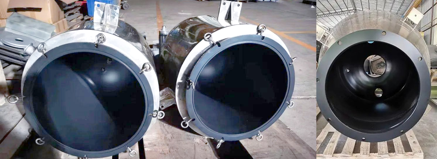 Teflon spraying reactor