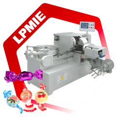 Double Twist Candy Roll Wrapping Packing Machine