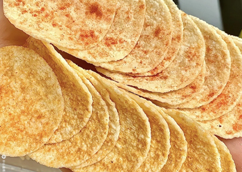 Various flavors of potato chips