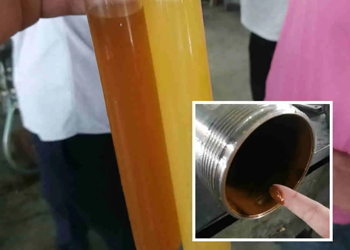 Stainless steel tubular centrifuge demonstrating high-efficiency algae clarification and separation