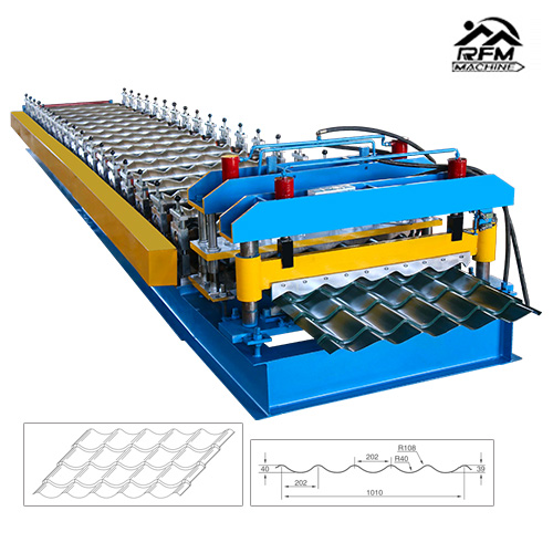 The Republic of Macedonia 1120 Glazed Tile Roll Forming Machine