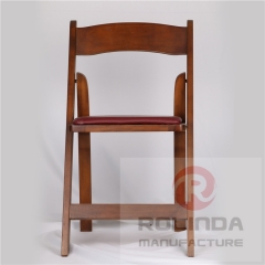 wholesale  wooden wedding folding chair fruit wood color