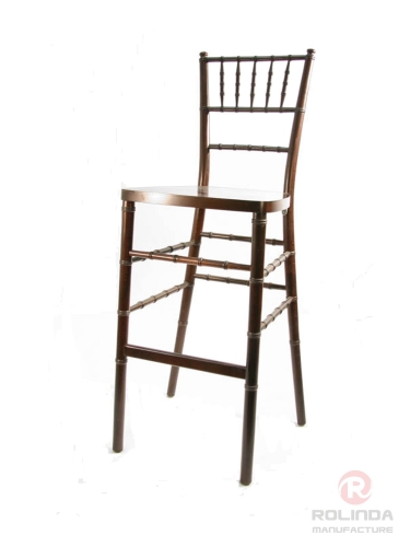 Wholesale chiavari bar stool high chair in fruit wood color