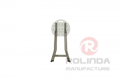 Wholesale round seat stool metal steel folding padded stool