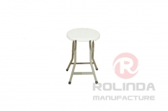 Wholesale round seat stool metal steel folding padded stool